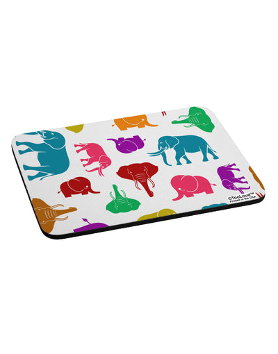 Colorful Elephants AOP Mousepad All Over Print-TooLoud-White-Davson Sales