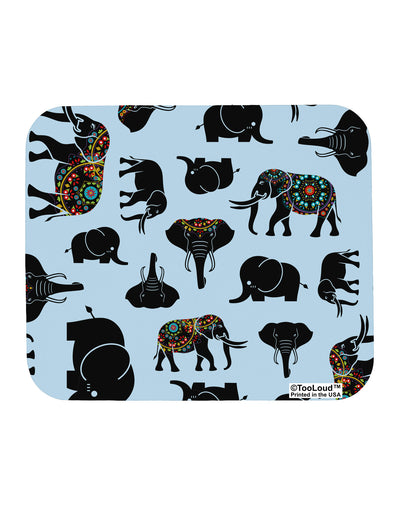 Mixed Elephants AOP Mousepad All Over Print-TooLoud-White-Davson Sales