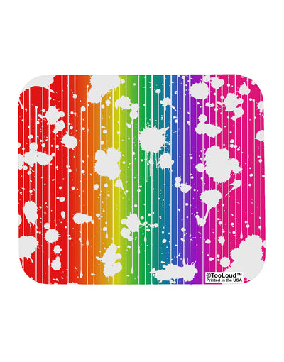 Splatter AOP - Rainbow Mousepad All Over Print-TooLoud-White-Davson Sales