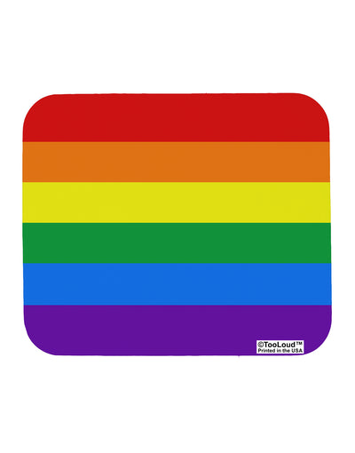 Rainbow Horizontal Gay Pride Flag Mousepad All Over Print by TooLoud-TooLoud-White-Davson Sales