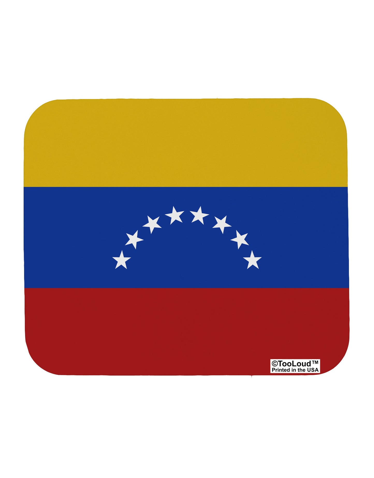 Venezuela Flag AOP Mousepad All Over Print-TooLoud-White-Davson Sales