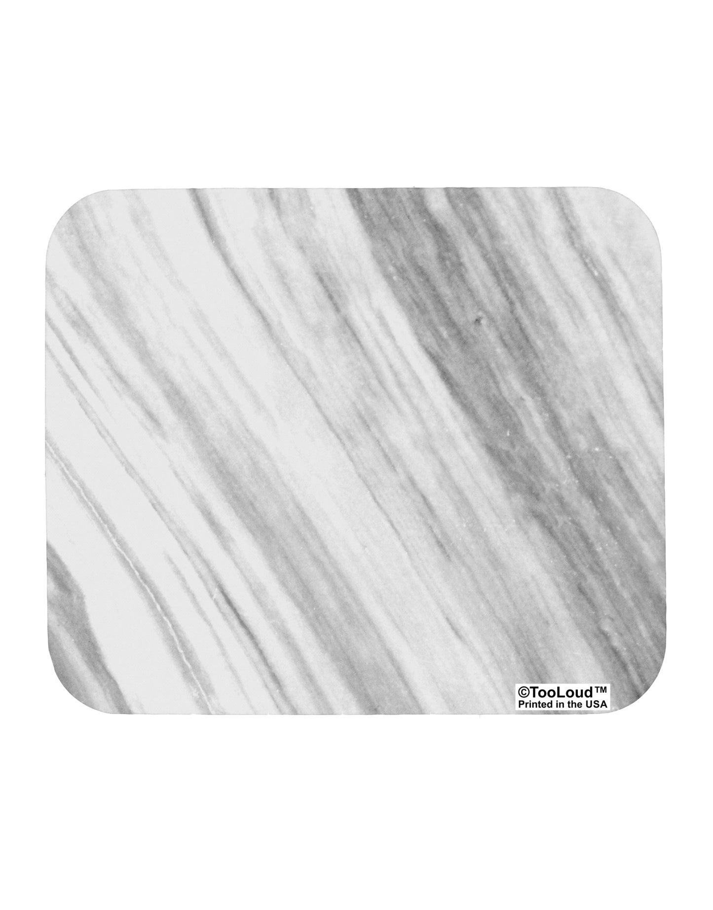 White Marble Pattern Mousepad All Over Print by TooLoud-TooLoud-White-Davson Sales