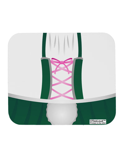 Dirndl Costume Green Mousepad All Over Print by TooLoud-TooLoud-White-Davson Sales