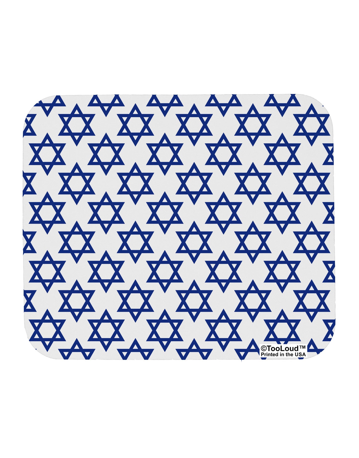 Stars of David Jewish Mousepad All Over Print by TooLoud-TooLoud-White-Davson Sales