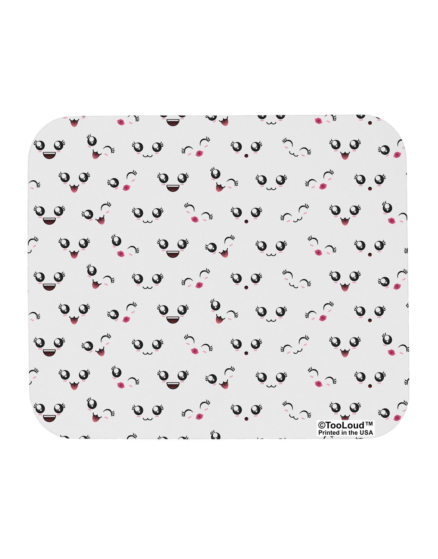 Kyu-T Faces AOP Mousepad All Over Print by TooLoud-TooLoud-White-Davson Sales