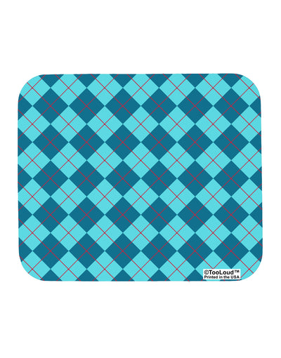 Blue Argyle AOP Mousepad All Over Print by TooLoud-TooLoud-White-Davson Sales