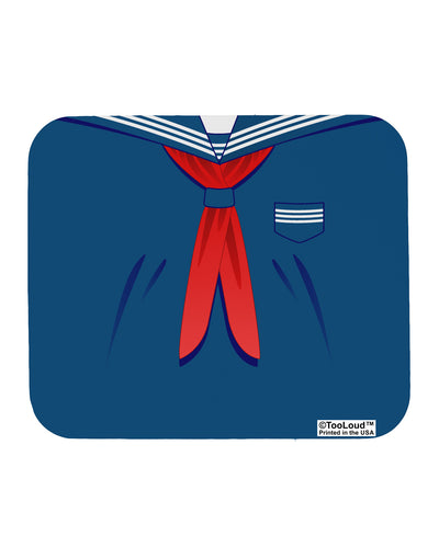 School Uniform Costume - Blue Mousepad All Over Print-TooLoud-White-Davson Sales