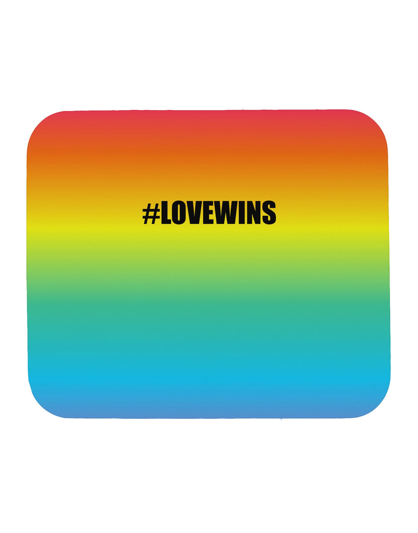 Rainbow Print - Hashtag Love Wins Mousepad All Over Print-TooLoud-White-Davson Sales