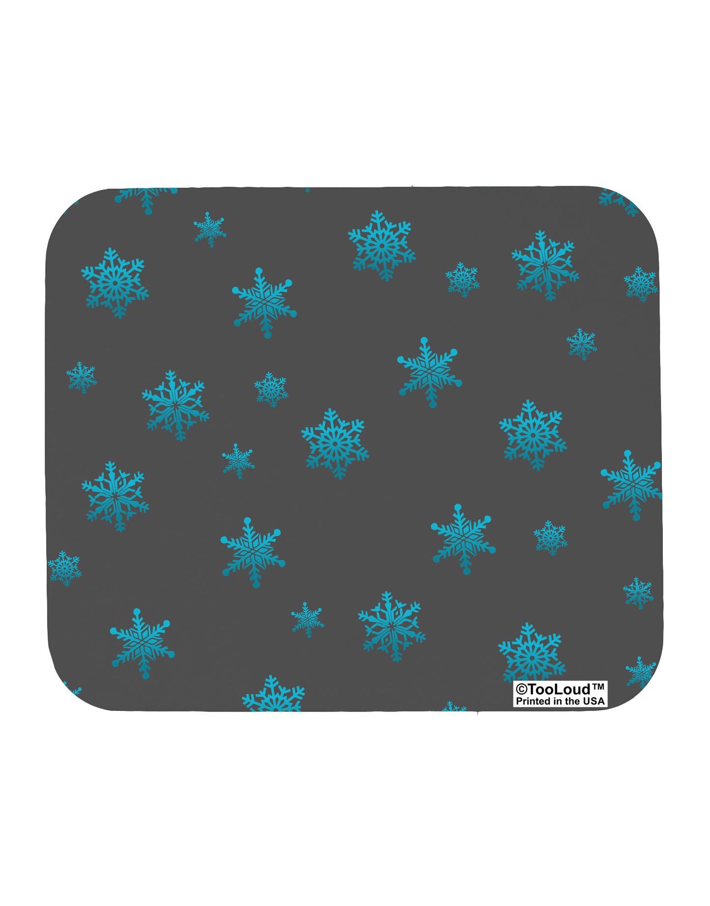 Snowflakes AOP Mousepad All Over Print-TooLoud-White-Davson Sales