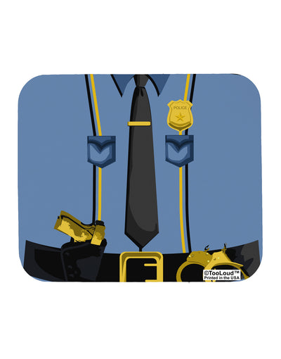 Police Blue-Gold AOP Mousepad All Over Print-TooLoud-White-Davson Sales