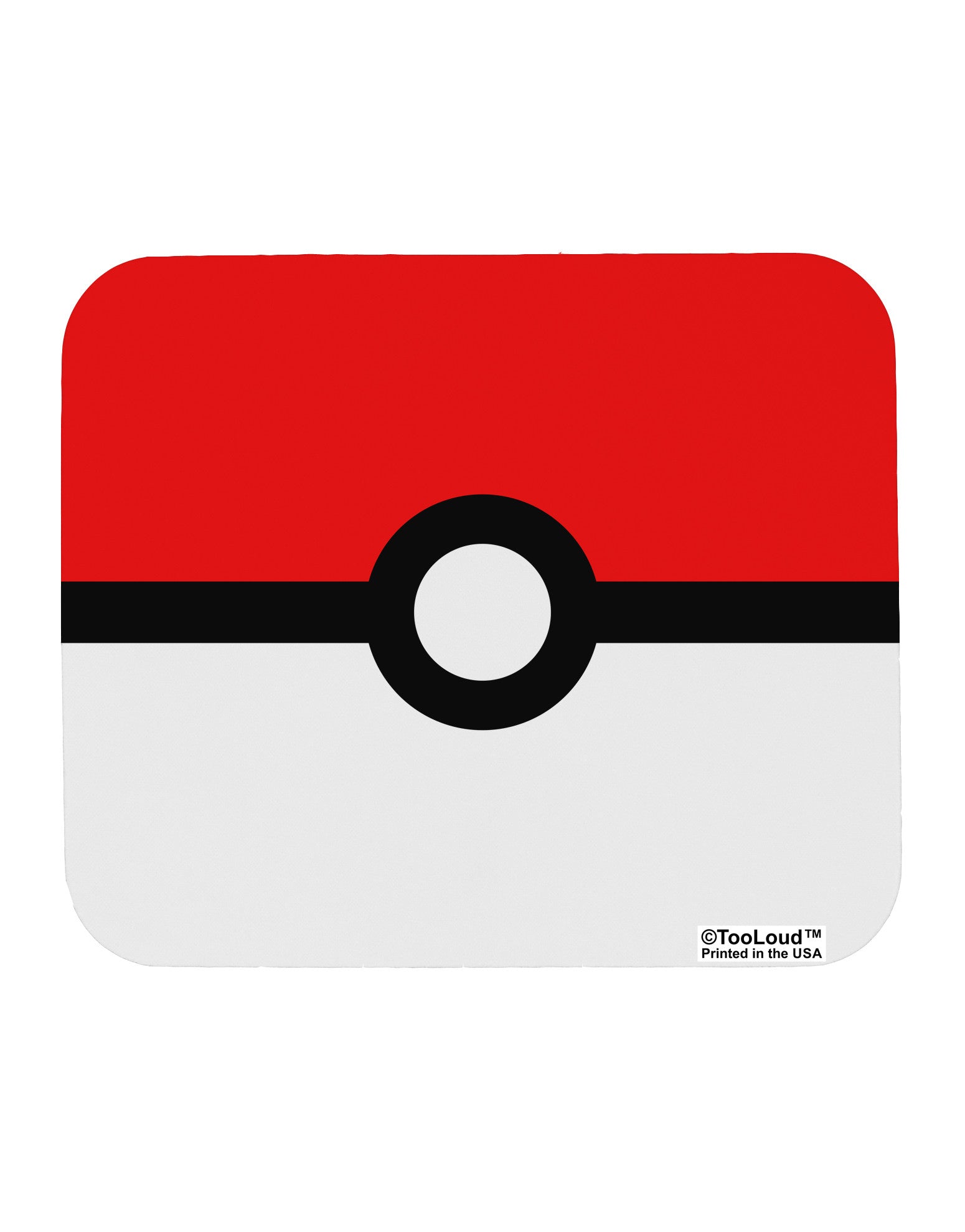 Sporty Red and White Circle Mousepad All Over Print-TooLoud-White-Davson Sales