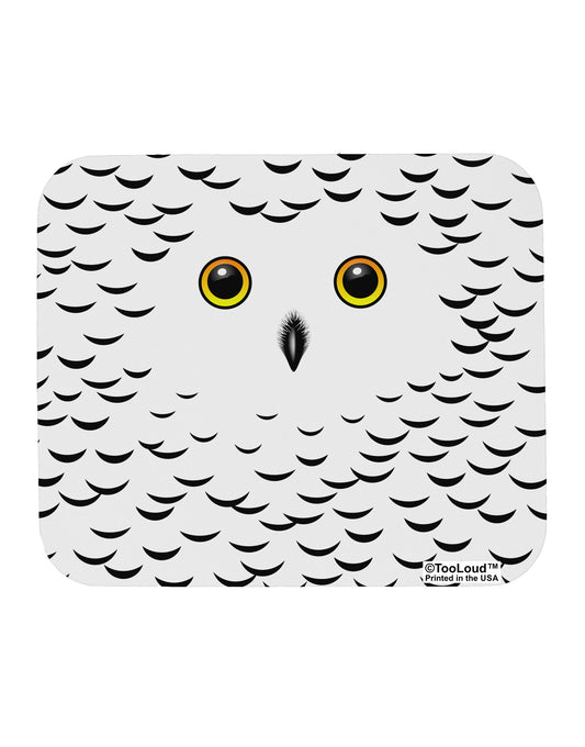 Snowy Owl Cute Animal Face Mousepad All Over Print-TooLoud-White-Davson Sales