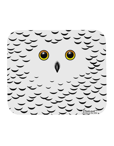 Snowy Owl Cute Animal Face Mousepad All Over Print-TooLoud-White-Davson Sales