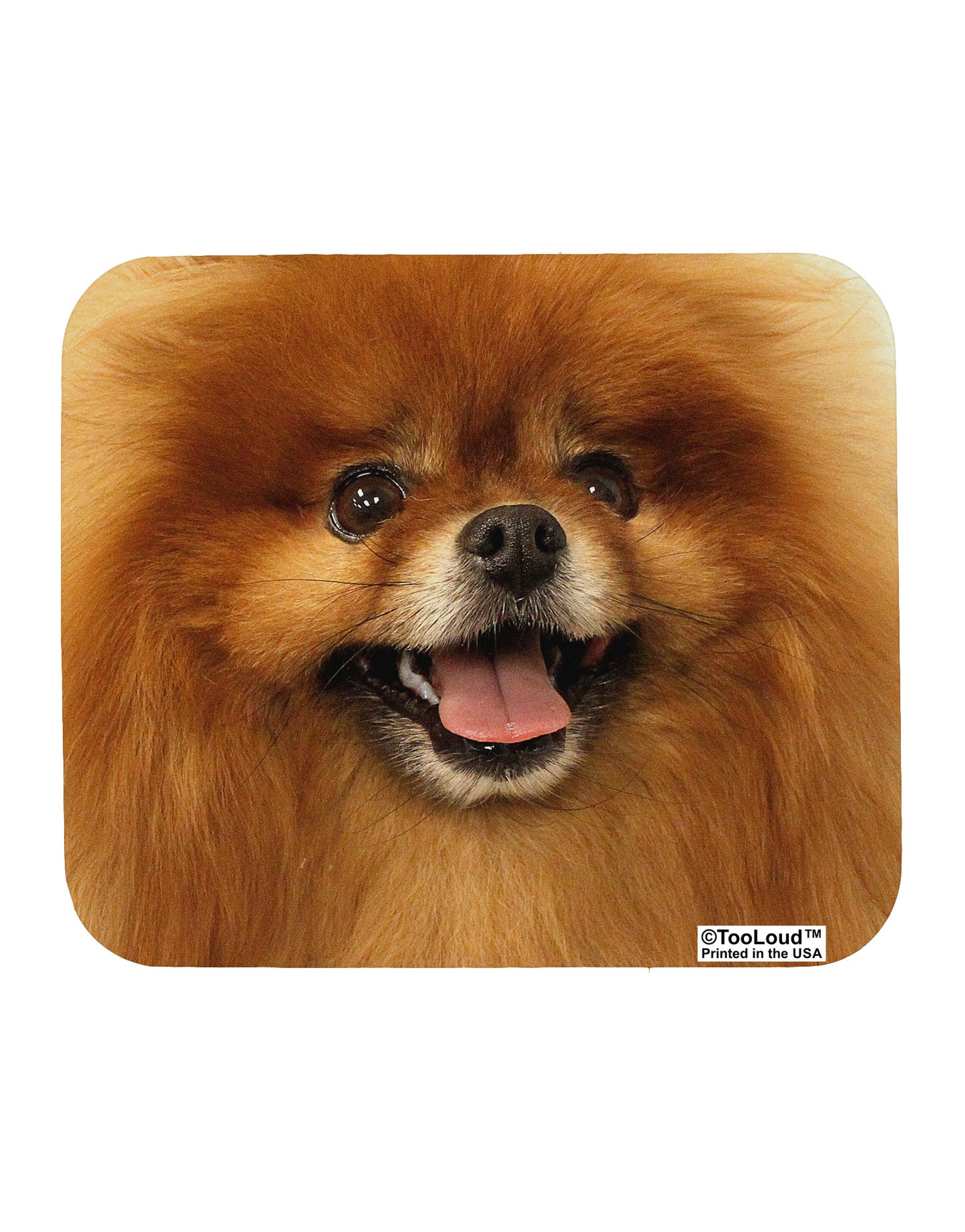 Adorable Red Pomeranian Mousepad All Over Print-TooLoud-White-Davson Sales