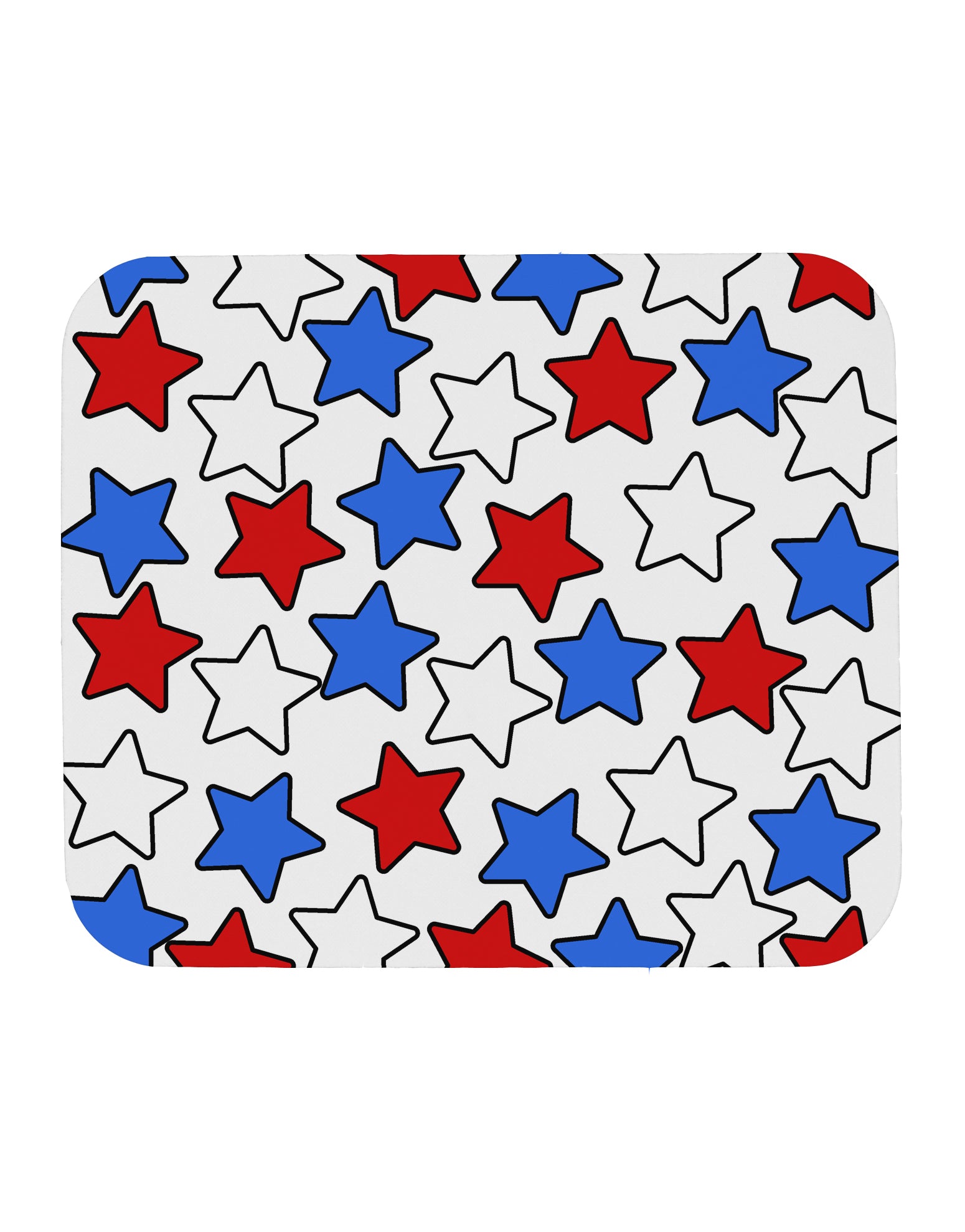Red White And Blue Stars Mousepad by TooLoud-TooLoud-White-Davson Sales