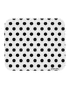 Black Polka Dots on White Mousepad All Over Print by TooLoud-TooLoud-White-Davson Sales