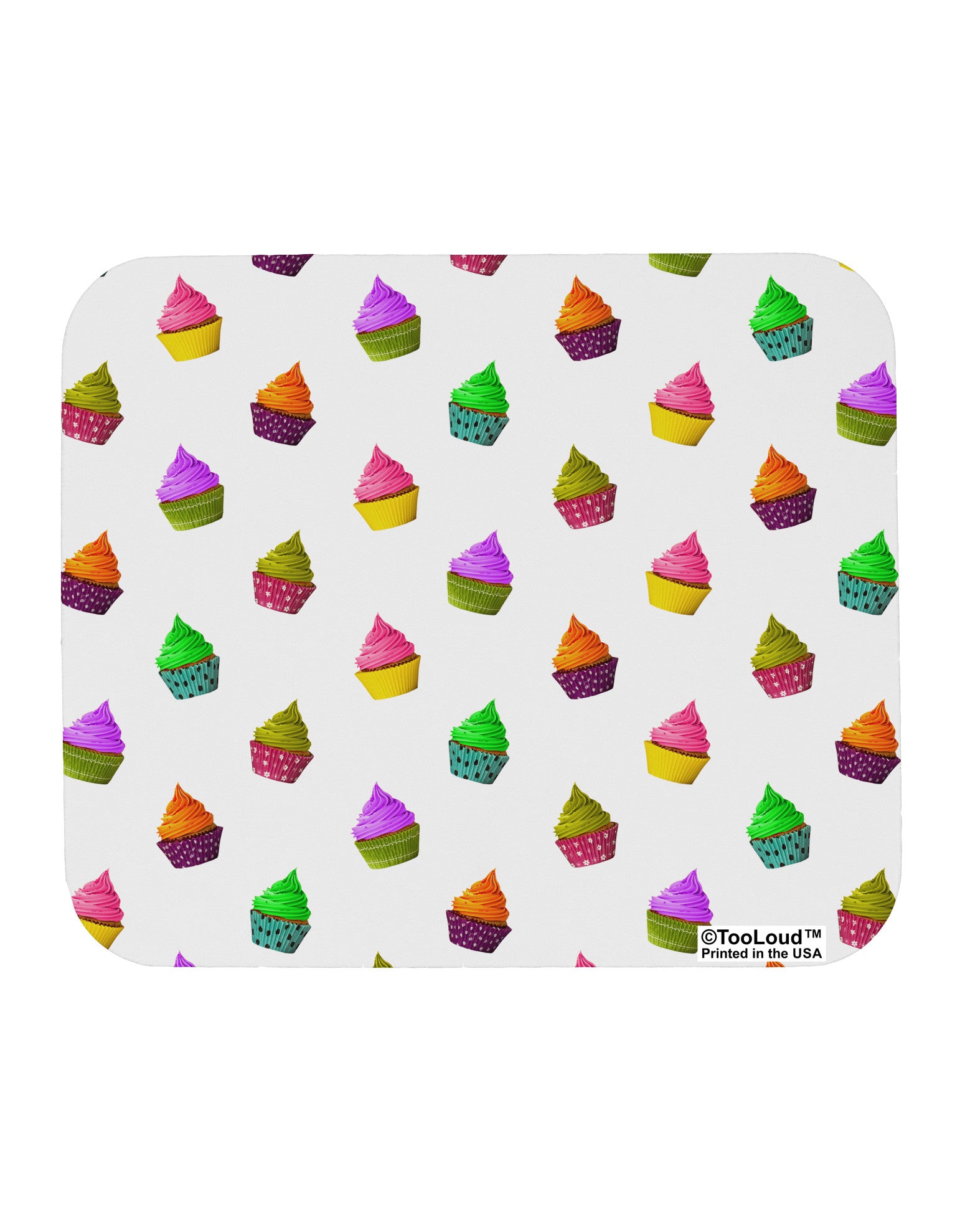 Real Cupcakes AOP Mousepad All Over Print-TooLoud-White-Davson Sales