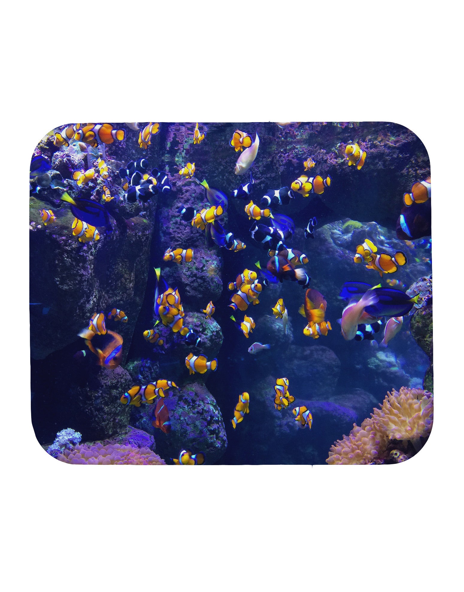 Underwater Ocean View Clownfish Mousepad All Over Print-TooLoud-White-Davson Sales