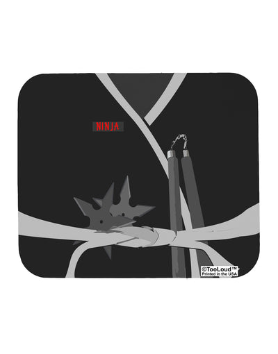 Ninja Black AOP Mousepad All Over Print-TooLoud-White-Davson Sales