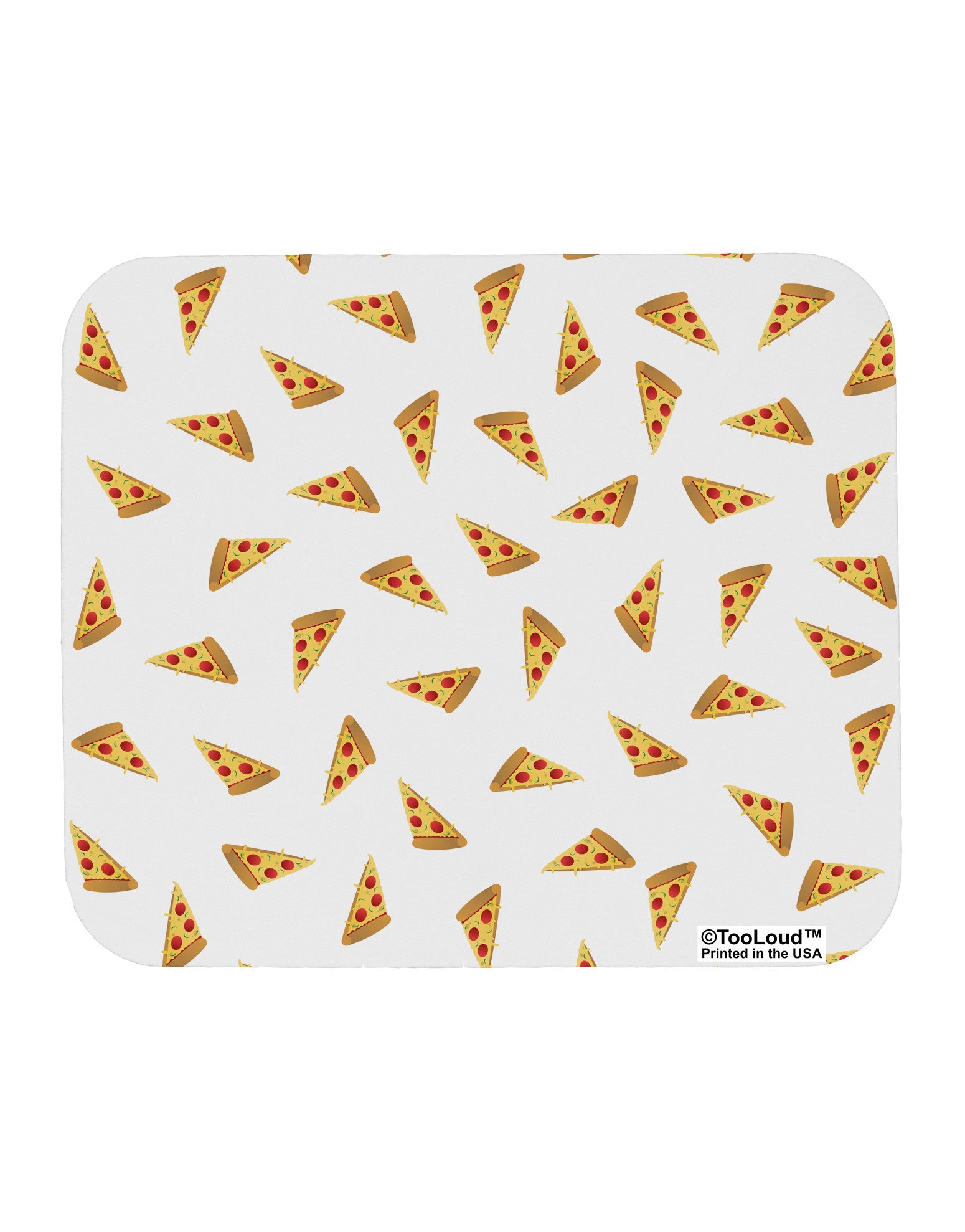 Pizza Slices AOP Mousepad All Over Print-TooLoud-White-Davson Sales