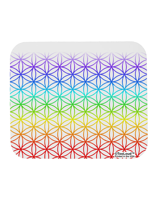 Chakra Flower of Life on White Mousepad All Over Print-TooLoud-White-Davson Sales