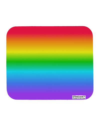 Horizontal Rainbow Gradient Mousepad All Over Print by TooLoud
