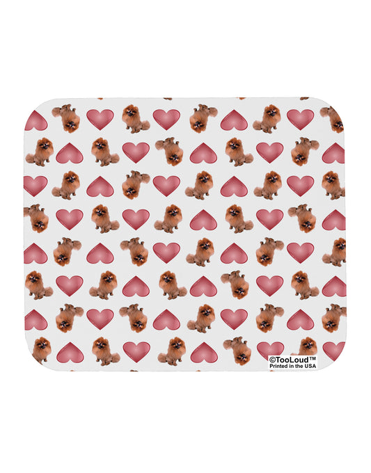 Pomeranian Hearts AOP Mousepad All Over Print-TooLoud-White-Davson Sales