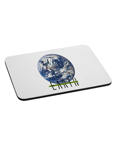 Planet Earth Text Mousepad by TooLoud-TooLoud-White-Davson Sales