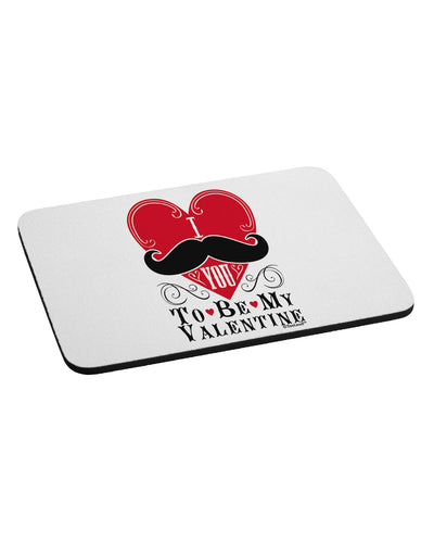 I Mustache You To Be My Valentine Mousepad-TooLoud-White-Davson Sales