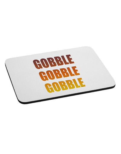 Gobble Gobble Gobble - Thanksgiving Mousepad-TooLoud-White-Davson Sales