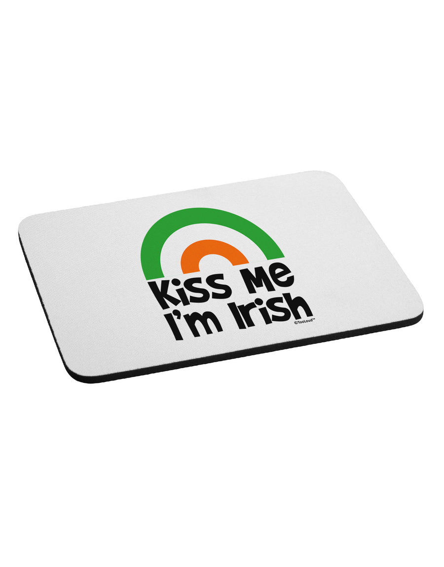 Irish Flag Rainbow - Kiss Me I'm Irish Mousepad by TooLoud-TooLoud-White-Davson Sales