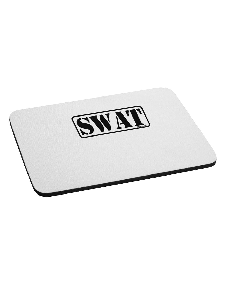 SWAT Team Logo - Text #2 Mousepad by TooLoud-TooLoud-White-Davson Sales