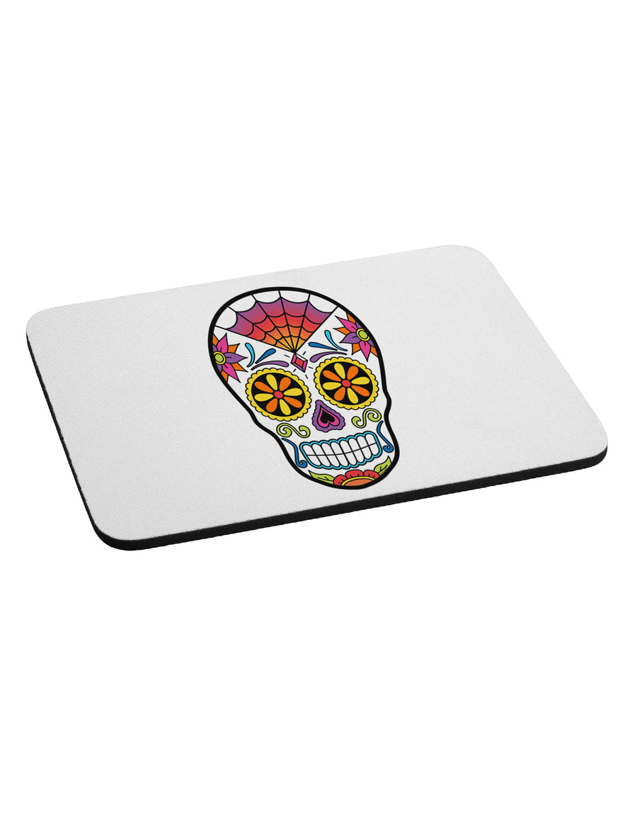Version 1 Colorful Day of the Dead Calavera Mousepad-TooLoud-White-Davson Sales