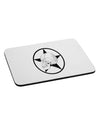 White Skull With Star Mousepad by TooLoud-TooLoud-White-Davson Sales