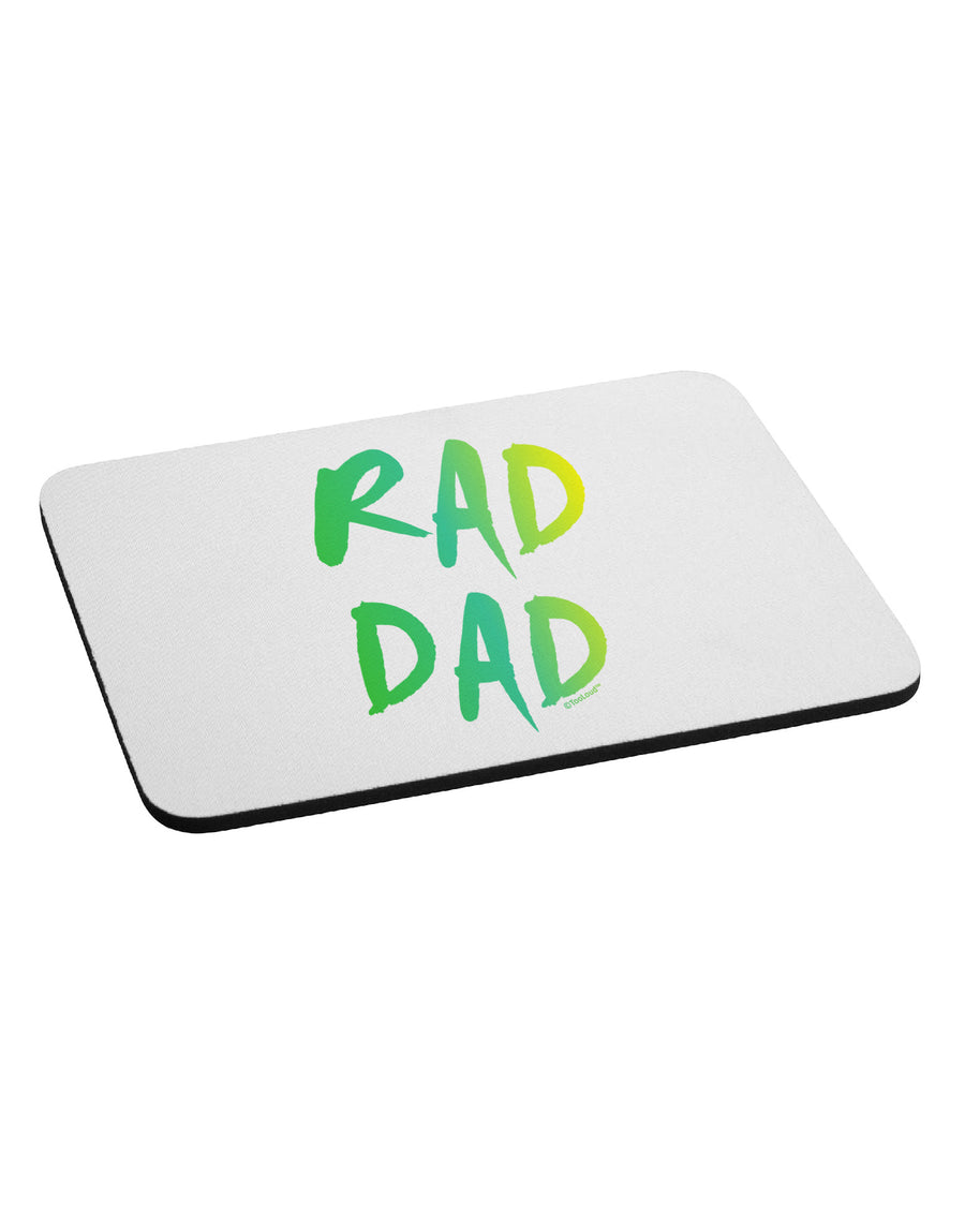 Rad Dad Design - 80s Neon Mousepad-TooLoud-White-Davson Sales