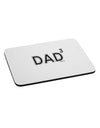 Dad Cubed - Dad of Three Mousepad-TooLoud-White-Davson Sales