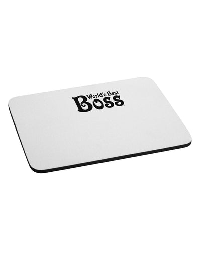 World's Best Boss - Boss Day Mousepad-TooLoud-White-Davson Sales