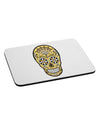 Version 8 Gold Day of the Dead Calavera Mousepad-TooLoud-White-Davson Sales