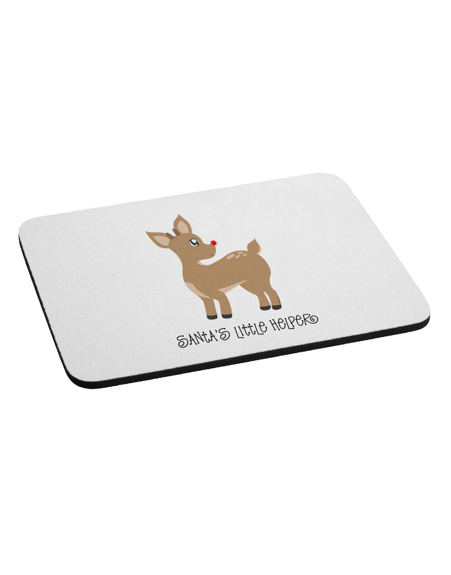 Santa's Little Helper Cute Rudolph - Christmas Mousepad by TooLoud-TooLoud-White-Davson Sales