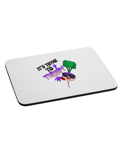 It's Thyme To Turnip Mousepad-TooLoud-White-Davson Sales