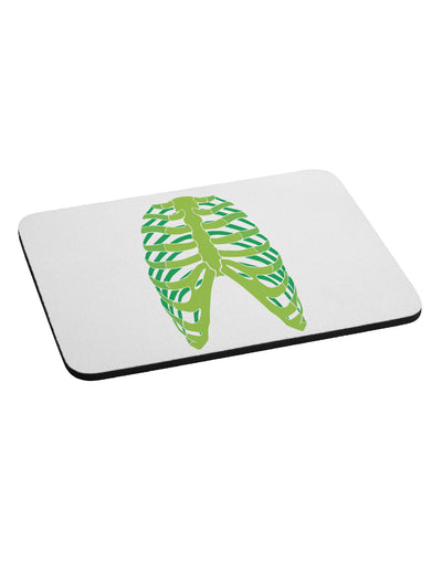 Human Green Skeleton Bones Ribcage Mousepad-TooLoud-White-Davson Sales