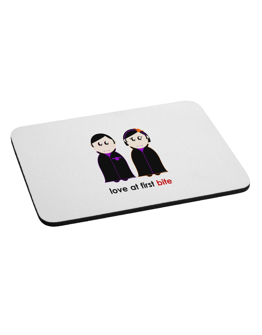 Love at First Bite Vampire Couple Halloween Mousepad-TooLoud-White-Davson Sales