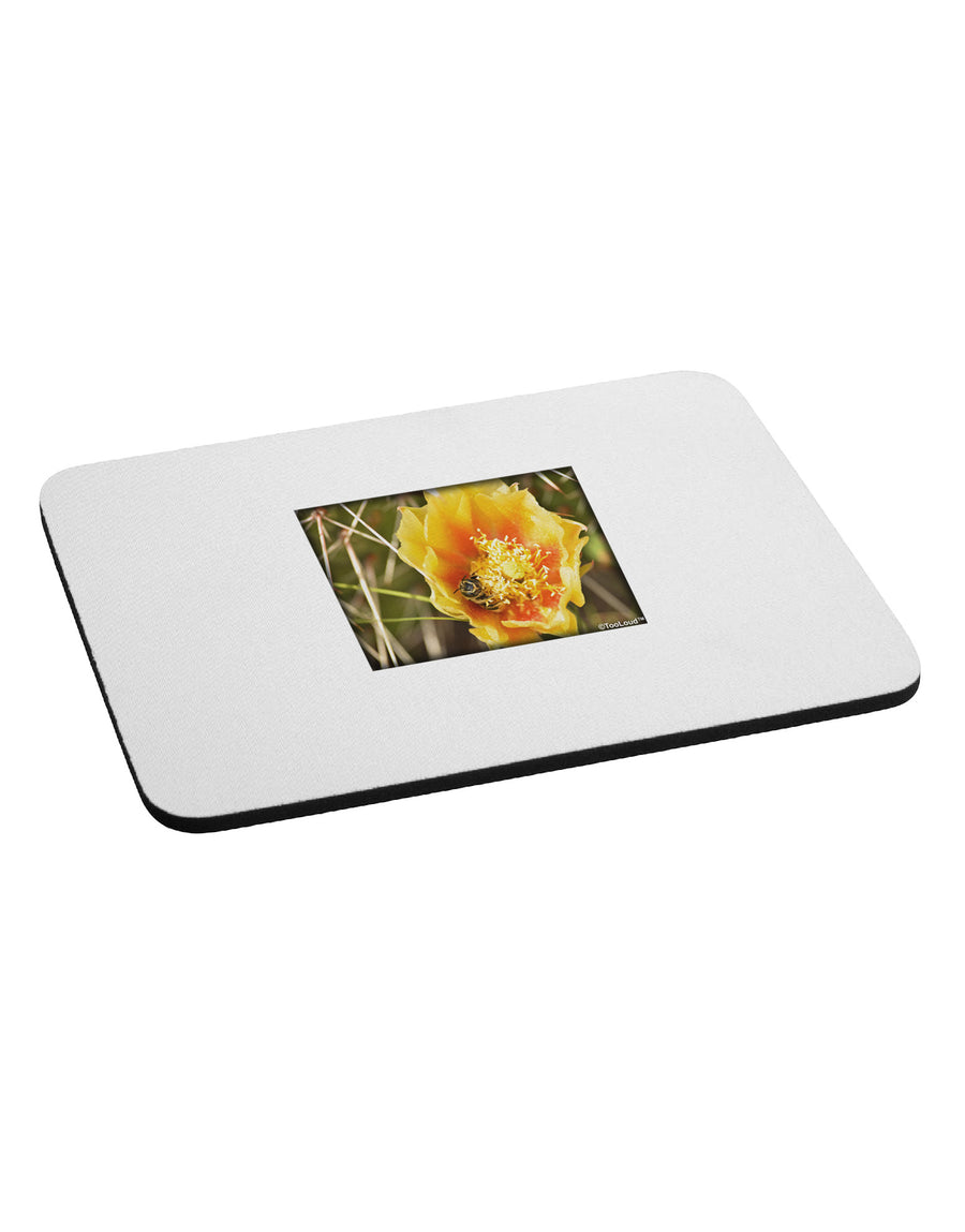 Bee Cactus Mousepad-TooLoud-White-Davson Sales