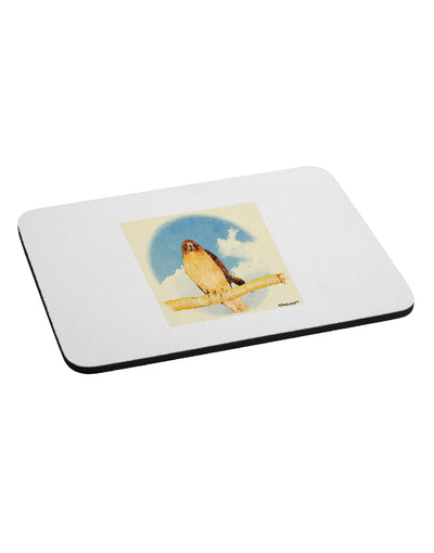 Red-tailed Hawk Mousepad-TooLoud-White-Davson Sales