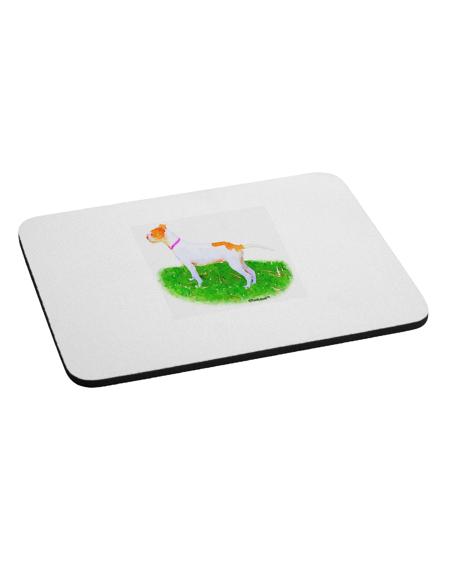 Vigilant Dog Watercolor Mousepad-TooLoud-White-Davson Sales