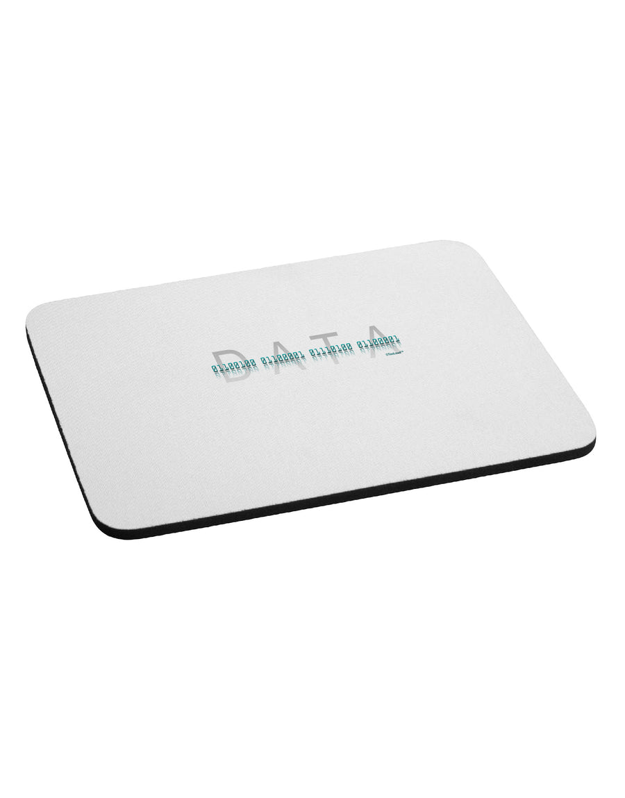 Binary Data Blue Mousepad-TooLoud-White-Davson Sales