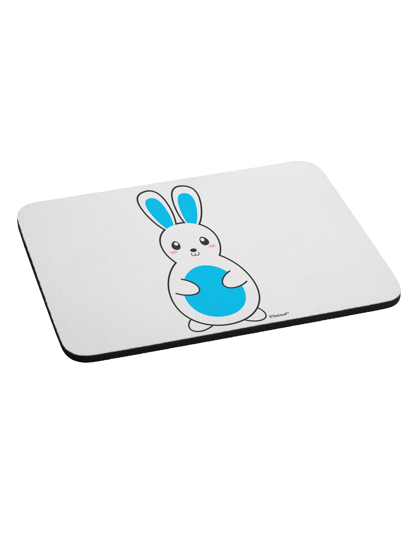 Cute Easter Bunny - Blue Mousepad by TooLoud-TooLoud-White-Davson Sales