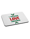 I F-ing Love Christmas Funny Mousepad-TooLoud-White-Davson Sales