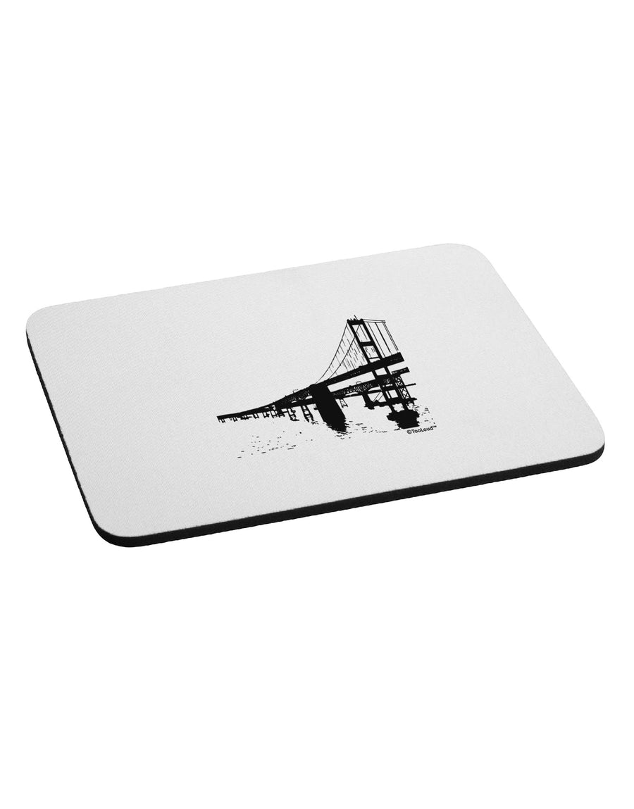 Bay Bridge Cutout Design Mousepad by TooLoud-TooLoud-White-Davson Sales