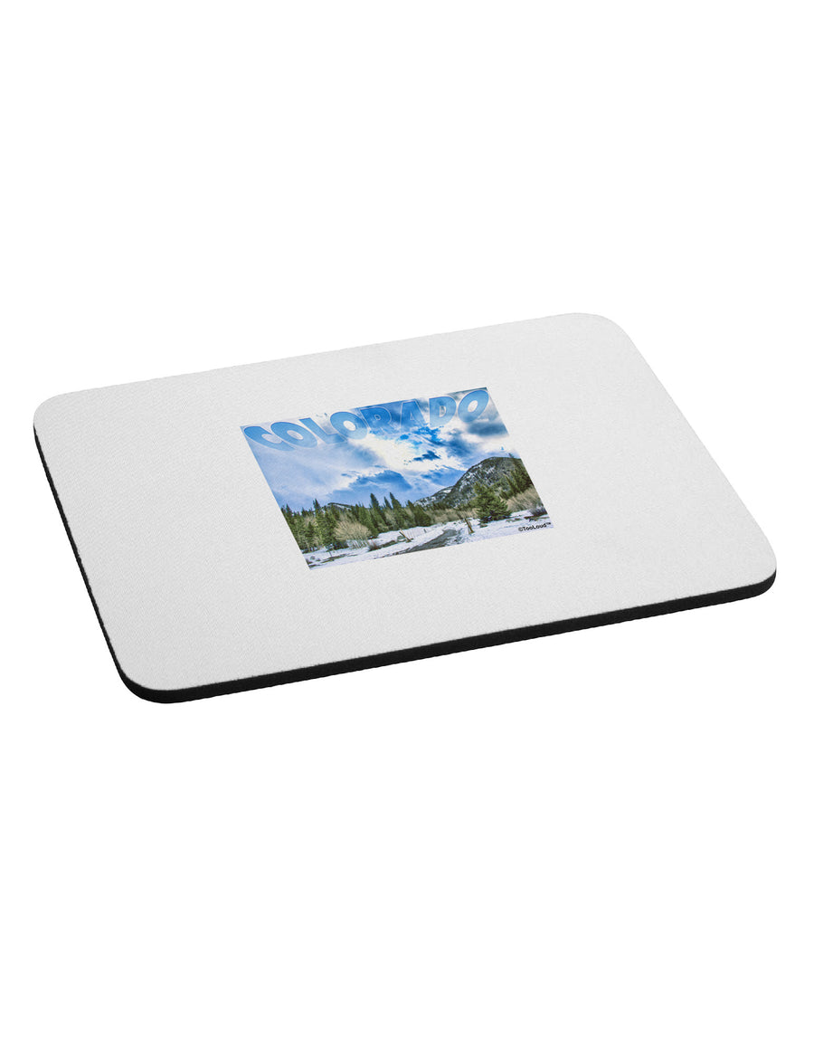 El Dora CO with Text Mousepad-TooLoud-White-Davson Sales